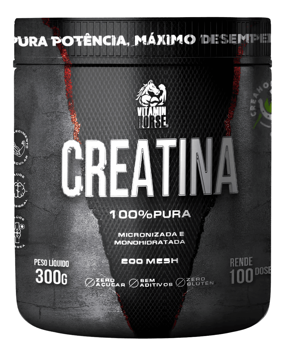 Creatina 100% pura 300g Vitamin Horse